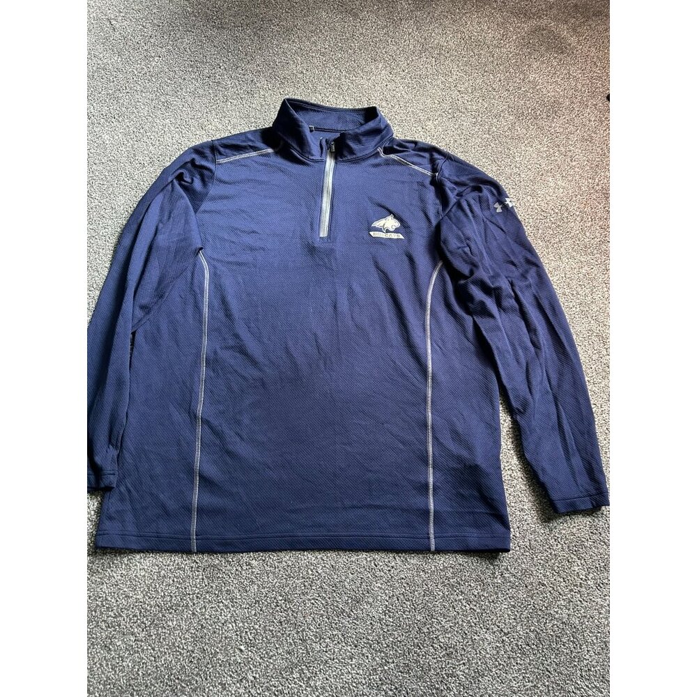 Under Armour Bobcats 1/4 Zip Pullover Men’s 2XL Loose Navy